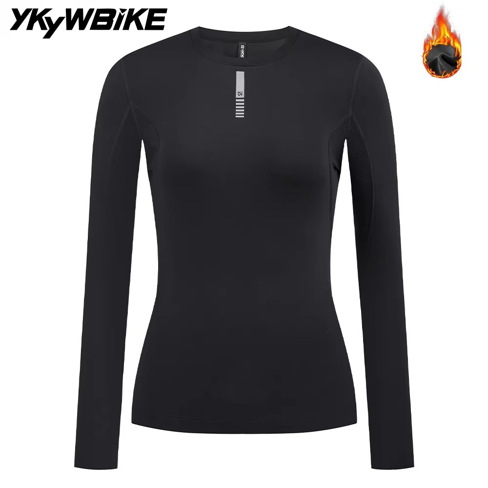 Thermal Long John - YKYWBIKE Damesfietsbasislagen Winter en herfst Fietsondershirt